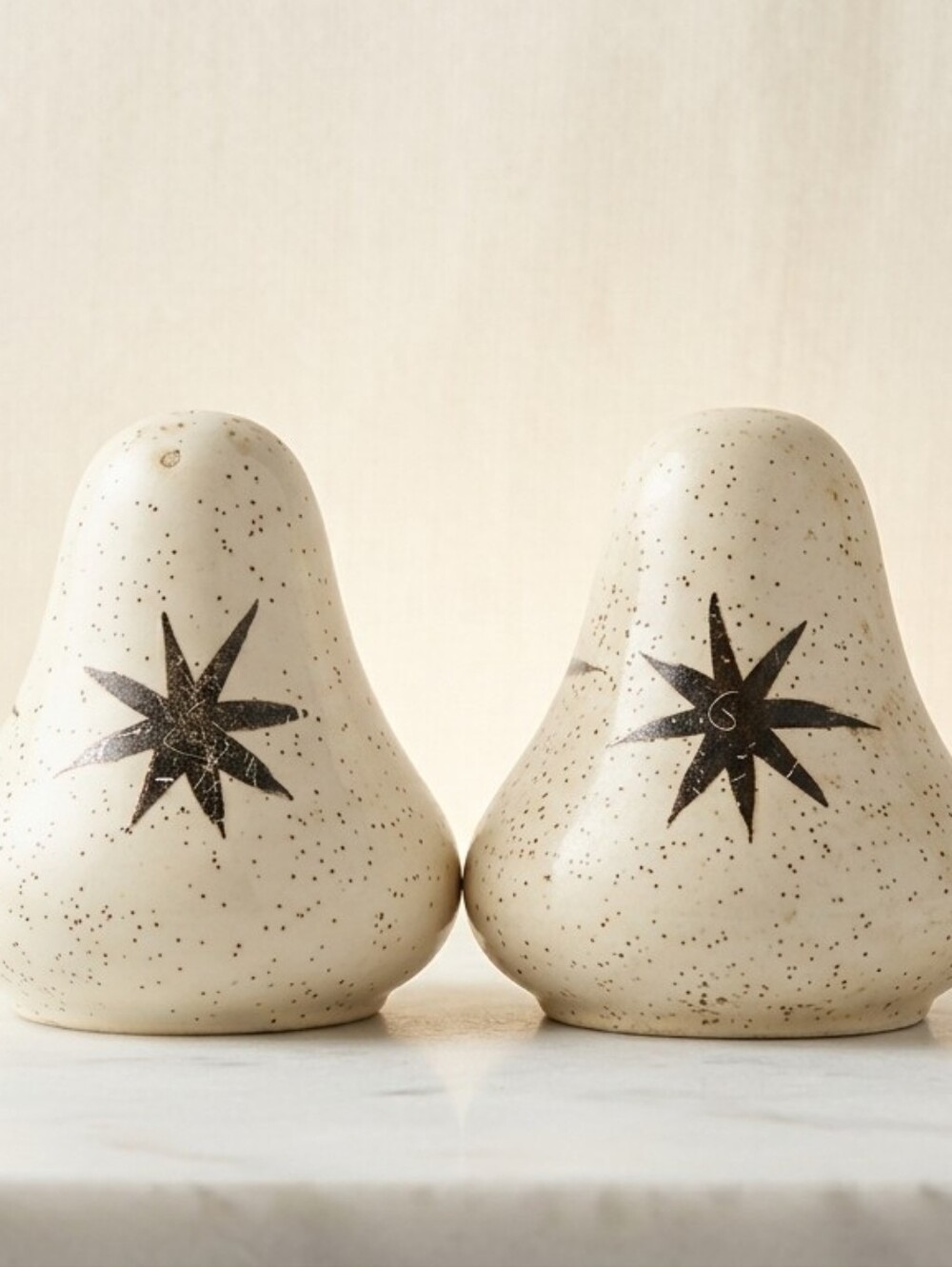 Vintage MCM Starburst Salt And Pepper Shakers!